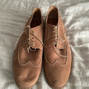 Tan Suede Oxfords